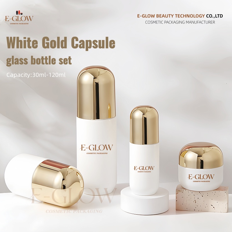 Luxury Skincare Packaging - 【로고 맞춤 제작】1개 고급 캡슐형 반투명