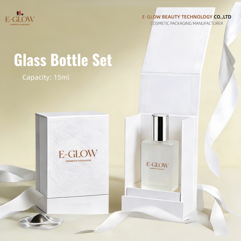 Luxury Skincare Packaging - 【로고 맞춤】100개 맞춤형 15ml 무광 유리병