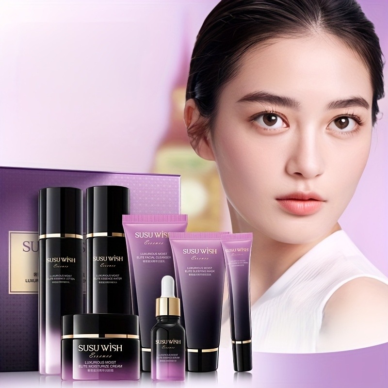 Luxury Skincare Daily - 고급스럽고 우아한 9종 보습 에센스 세트,