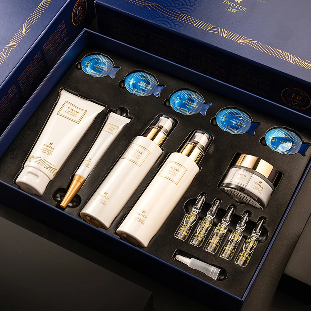 Oligopeptide Wrinkle - 15종 캐비어 스킨케어 세트 페이스 세럼
