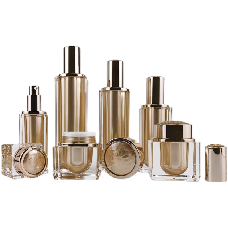 고급 아크릴 골드 크림 화장품 항아리 포트 에센스 로션 - Luxury Skincare Packaging 리뷰 및 가격