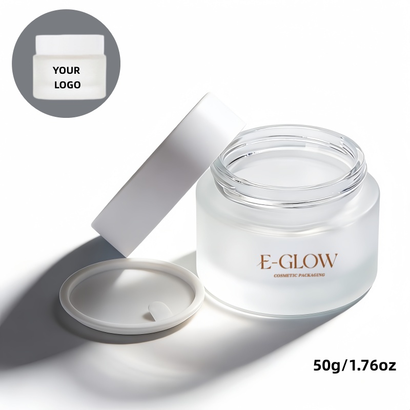 【로고 맞춤 제작】1개 핫세일 신모델 반투명 흰색 뚜껑 - Luxury Skincare Packaging 리뷰 및 가격