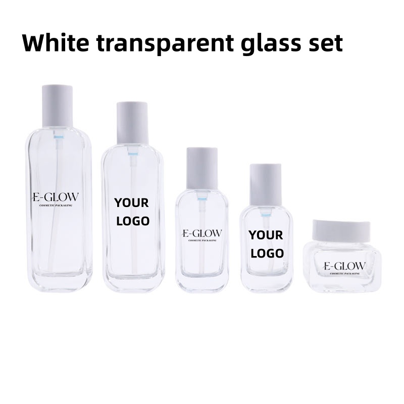 【로고 맞춤 제작】1개 고급 투명 유리 스킨케어 포장  - Luxury Skincare Packaging 리뷰 및 가격