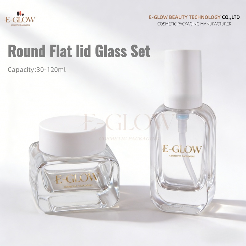 【로고 맞춤 제작】1개 고급 투명 유리 스킨케어 포장  - Luxury Skincare Packaging 리뷰 및 가격