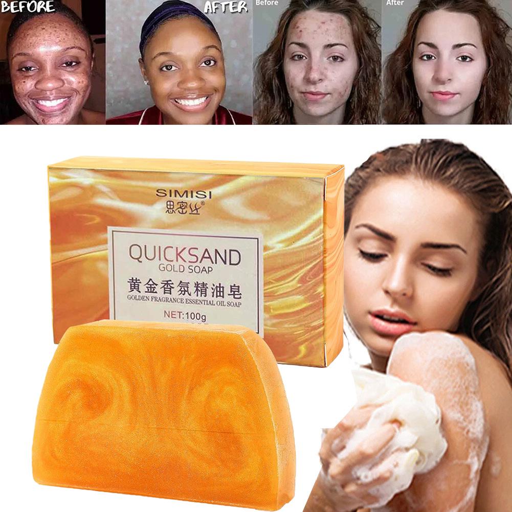 수제 골드 비누, 사다리꼴 고무 펩타이드 함유, 에센셜 - Luxury Gold Skincare 리뷰 및 가격