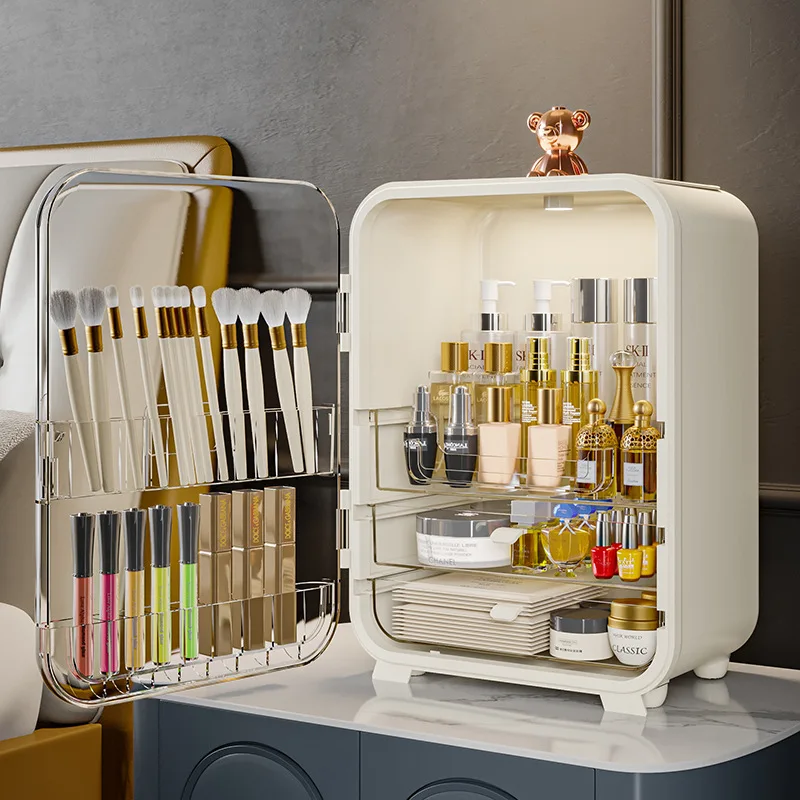 북유럽 스타일 고급 데스크탑 화장품 수납함 LED 조명 - Luxury Skincare Makeup 리뷰 및 가격