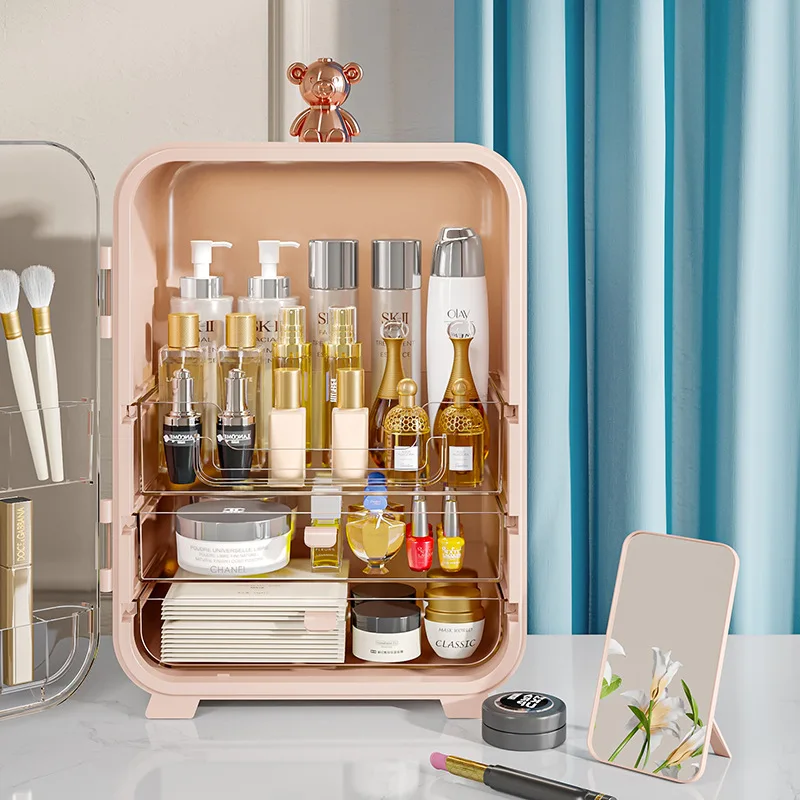 북유럽 스타일 고급 데스크탑 화장품 수납함 LED 조명 - Luxury Skincare Makeup 리뷰 및 가격