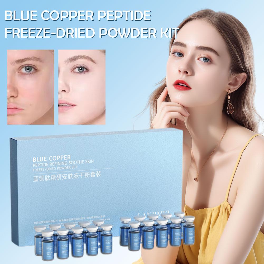 30mg 블루 코퍼 펩타이드 동결건조 파우더 세트 올리 - Oligopeptide Wrinkle 리뷰 및 가격