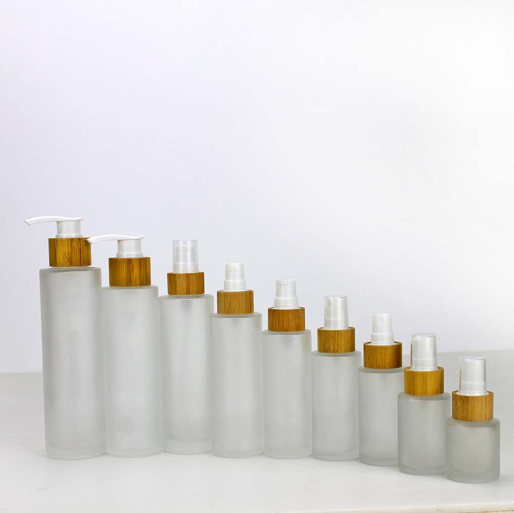 천연 대나무 향수 병 젖빛 유리 빈 크림 로션 항아리  - Luxury Skincare Packaging 리뷰 및 가격